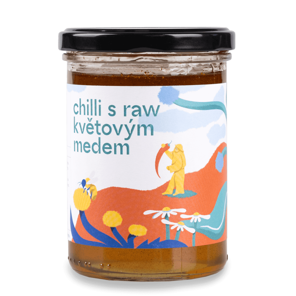 Davidova ekologická včelí farma chilli s raw květovým medem